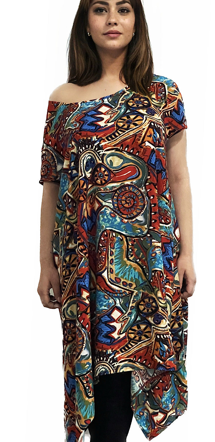 Tunica pentru femei in culori jucause