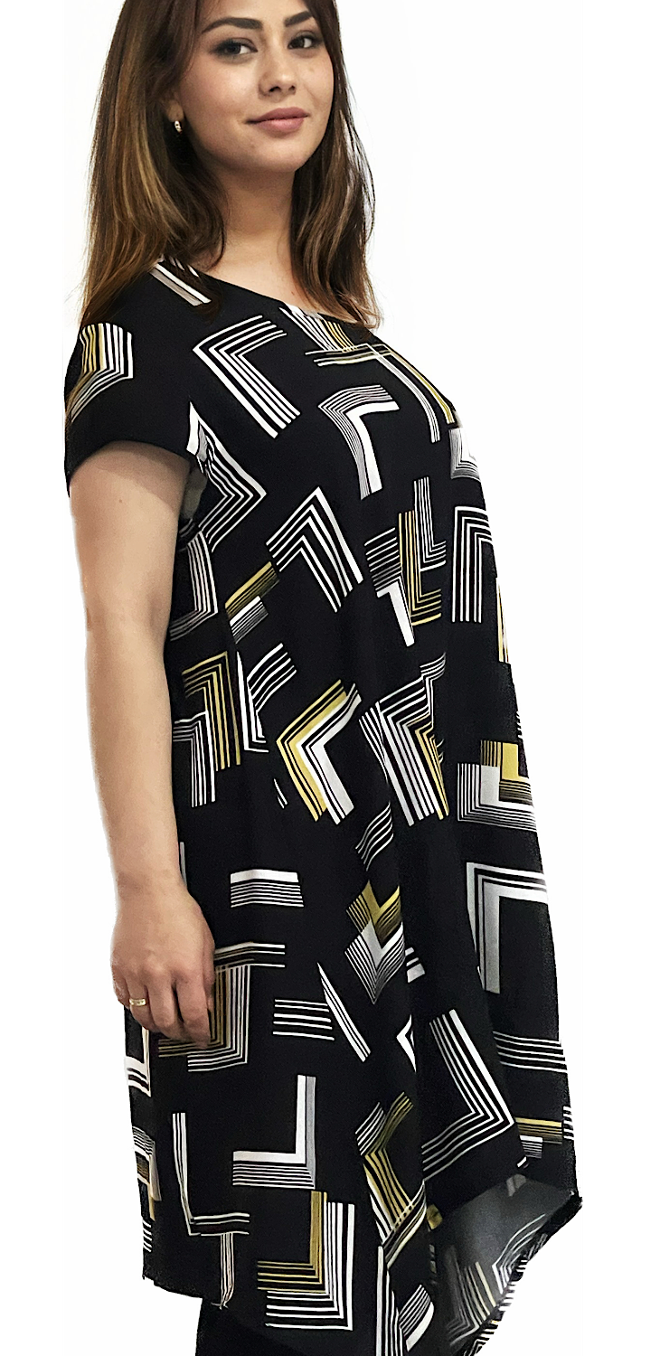 Tunica Neagra Artistica Dama - Rochie