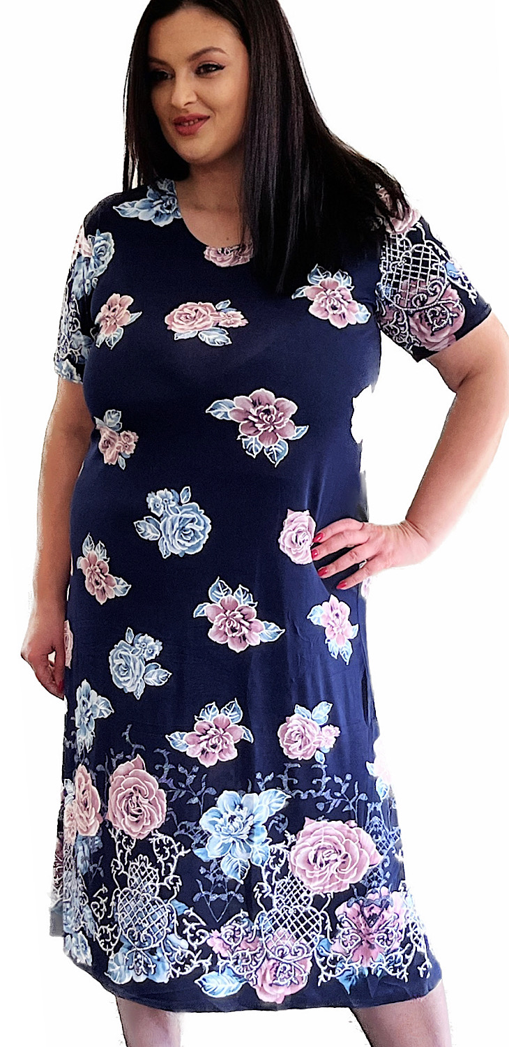 Rochie Gentle Dama Marime Mare - Floare Anelia