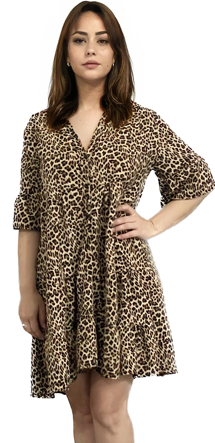Rochie Marime Doamna - Leopard