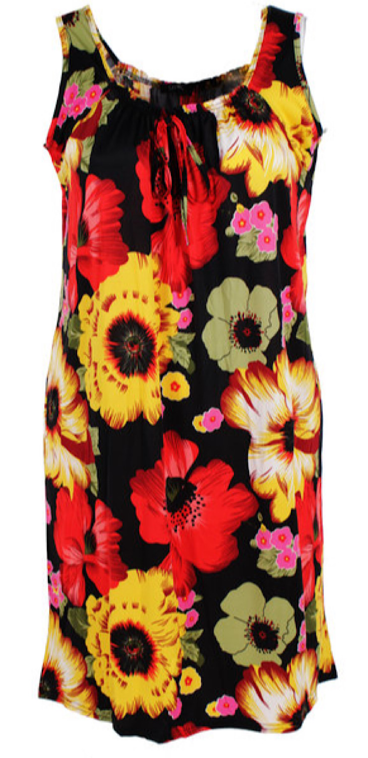Maxi Ladies Summer Dress with Flower Print