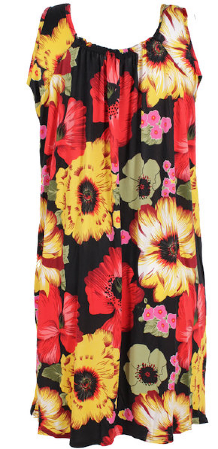 Maxi Ladies Summer Dress with Flower Print