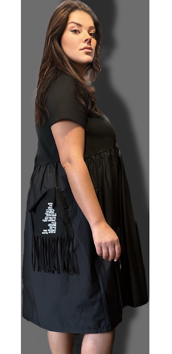 Modern Black Woman Dress - Tiin