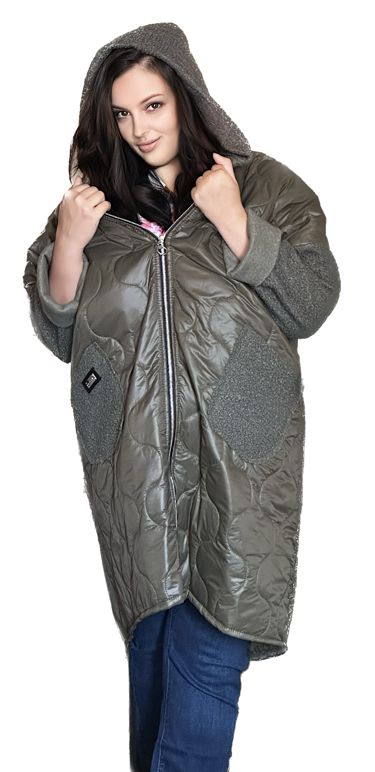 Chic Ladies Puffer Jacket - Green