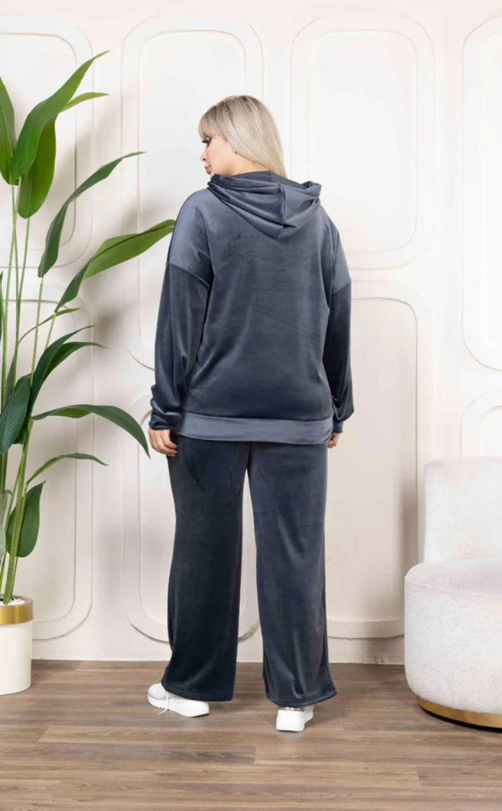 Sports Set Grey Velvet