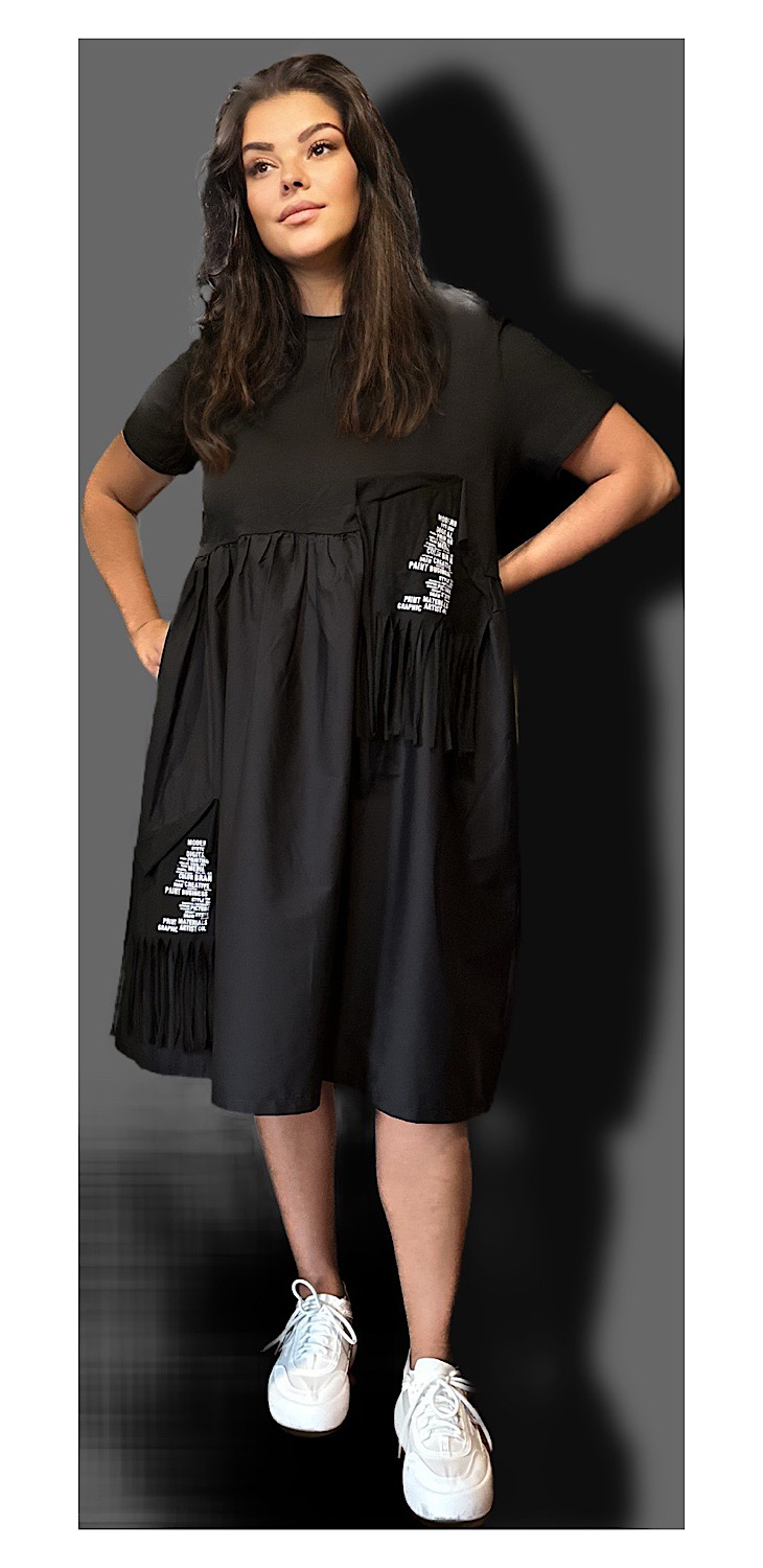 Modern Black Woman Dress - Tiin