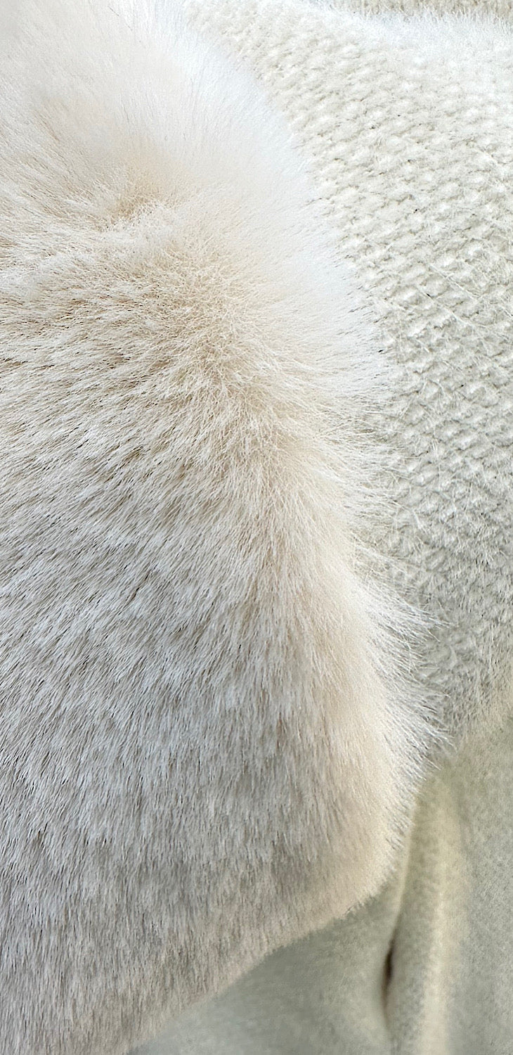 Palton supradimensionat din lână pentru doamne - Paola